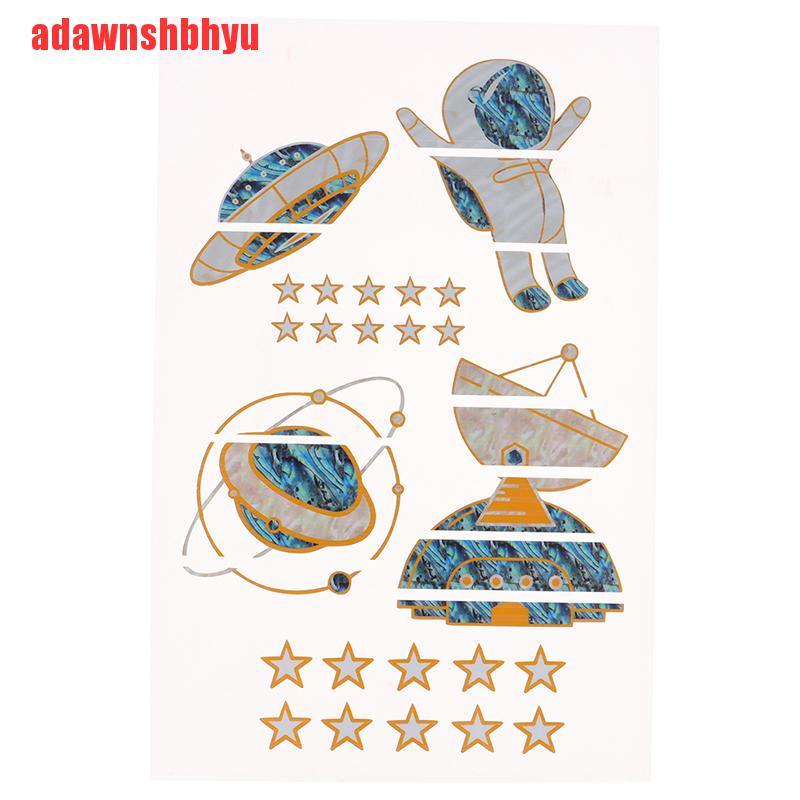 Nhãn dán hình không gian trang trí làm đẹp đàn guitar