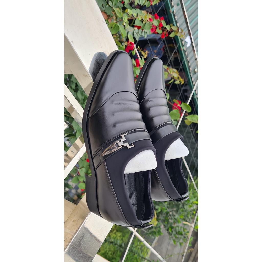 Giày da nam - Giày tây nam- hàng cao cấp. da bò thật 100%. bí mật tăng chiều cao 6-7cm.