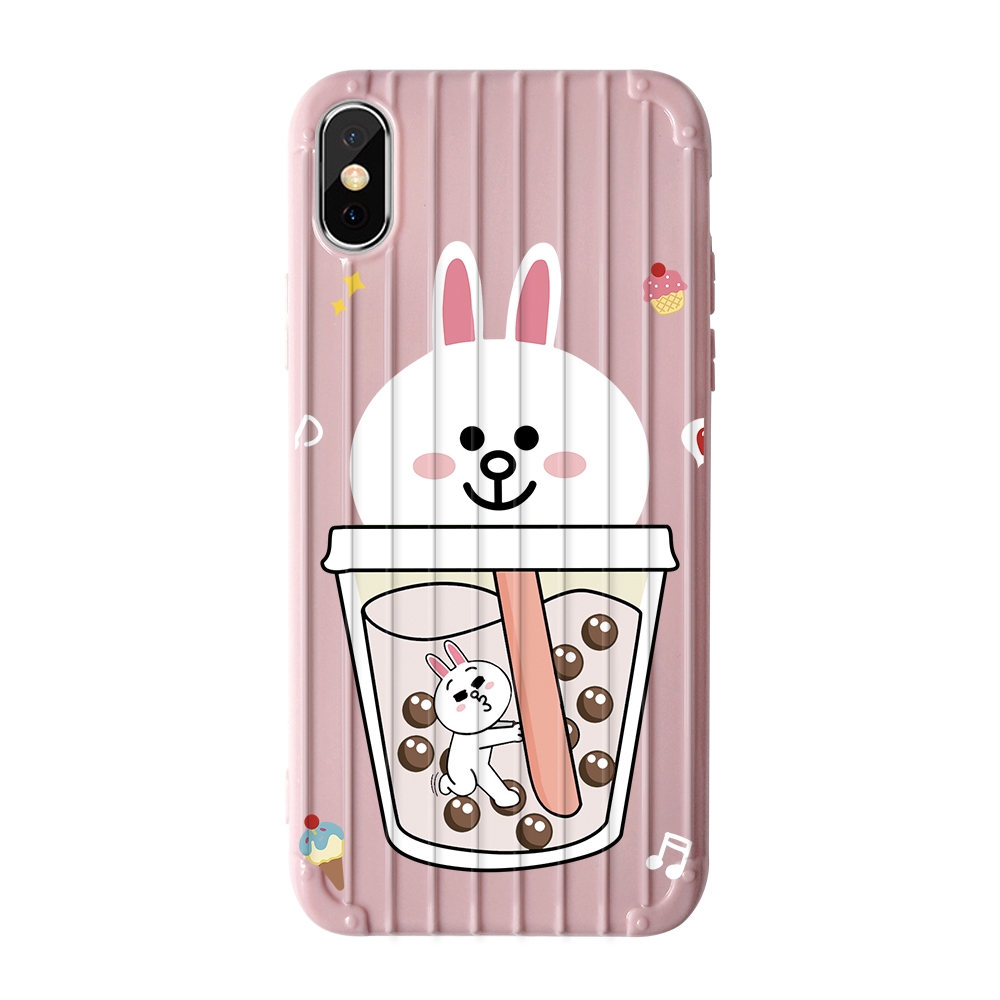 Ốp lưng silicone hình gấu và thỏ cho iPhone 6 6s 7 8 6plus 8plus XR X XS XSMax 11 11pro Max Rabbit bear Soft Case | BigBuy360 - bigbuy360.vn