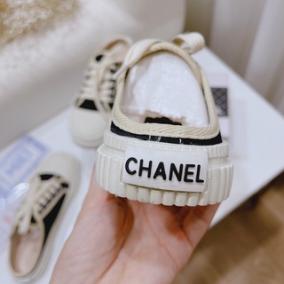 SỤC CHỮ THÊU, ĐẾ MỀM, ÊM CHÂN, GIÀY ĐẠP GÓT CHANEL HÓT NEW