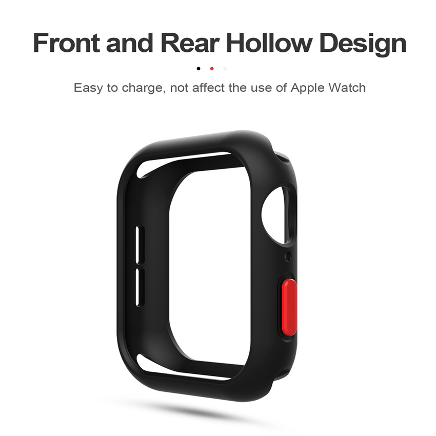 Khung Silicone Nhiều Màu Bảo Vệ Mặt Đồng Hồ Apple Watch Series 6 SE 5 / 4 44mm Iwatch 5 4