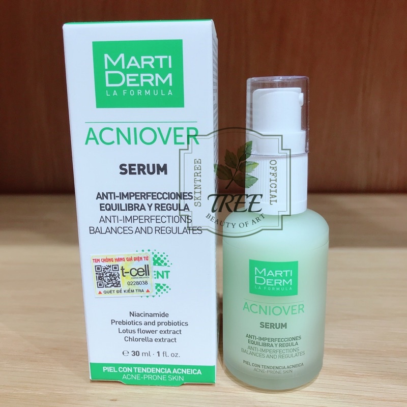 Tinh Chất Giảm Mụn Và Kiểm Soát Nhờn MartiDerm Acniover Serum - 30ml