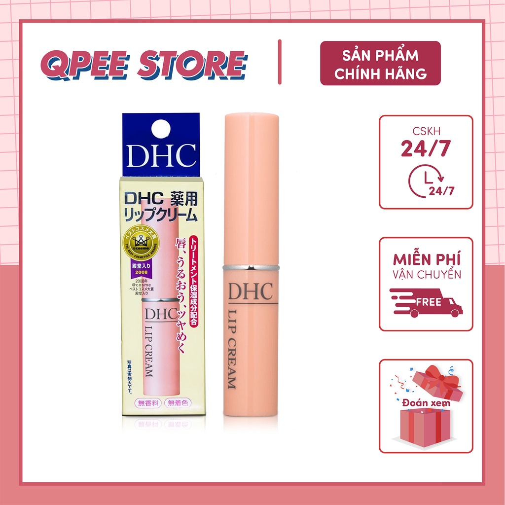 Son dưỡng môi DHC Lip Cream 1,5g (Bản Mới) - QPEESTORE