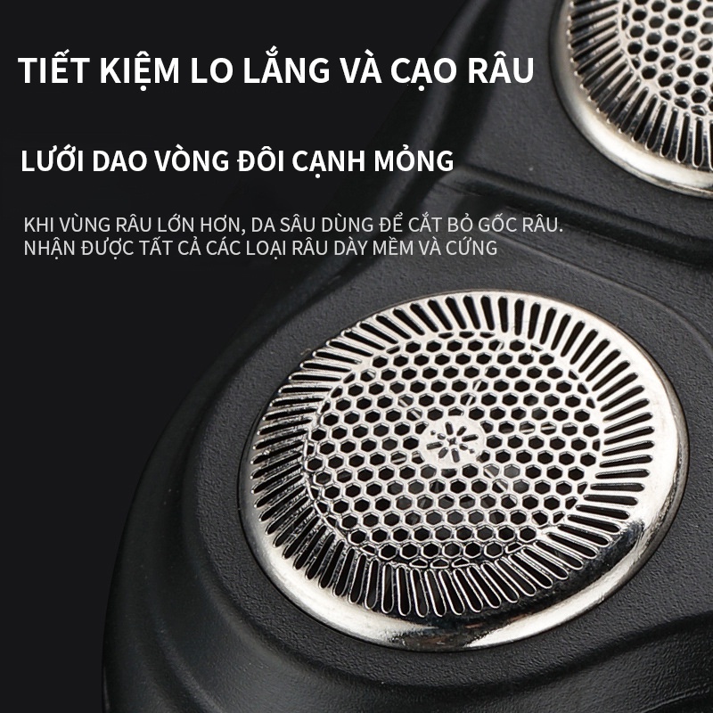 Máy cạo râu đa năng thông minh 4 trong 1 Shaver 4D chống nước chức năng cạo râu,cắt tóc,tỉa lông mũi kho hàng giá rẻ