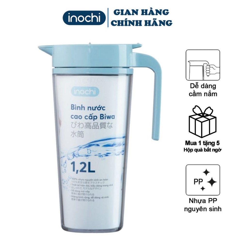 Bình nước -giữ nhiệt cho bé thể thao tập gym cao cấp Biwa 1.2L - An toàn cho sức khoẻ  BPET1.2