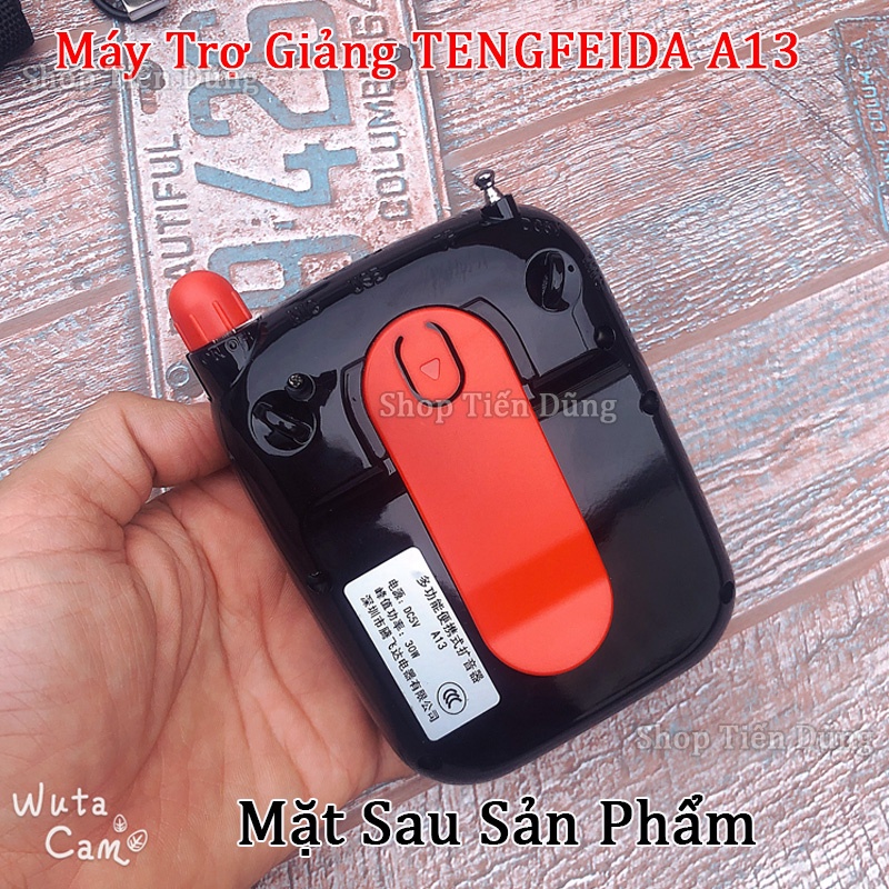 Máy Trợ Giảng Có Dây TENGFEIDA A13 Hỗ Trợ Bluetooth, USB, Thẻ Nhớ TF, Đài FM , Đèn LED Hiển Thị Công Xuất 30w