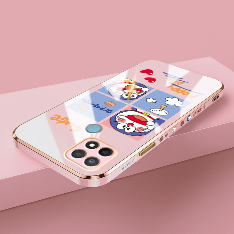 Ốp Điện Thoại Chống Sốc In Hình Doraemon Cho OPPO A15 A15s A35 4G