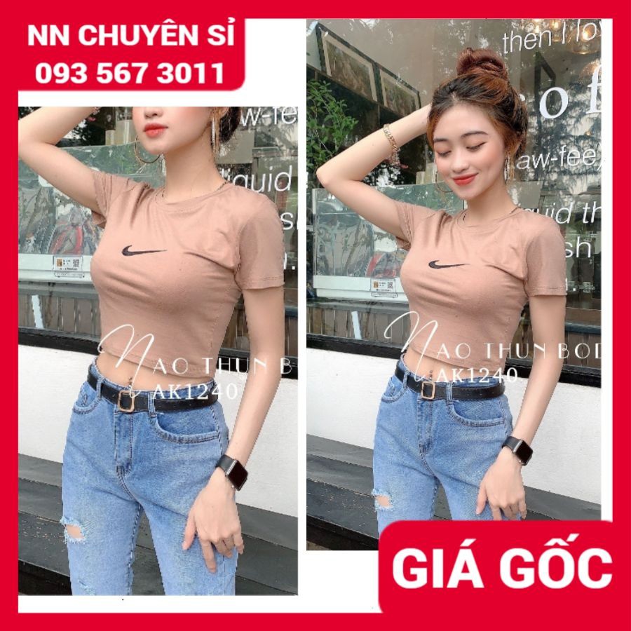 ÁO THUN ÔM BODY ⚡ẢNH THẬT⚡ ÁO CROPTOP BODY - ÁO CROPTOP - ÁO KIỂU AK1240