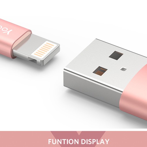 Cáp lightning Yoobao YB 422 Bọc dù - Dài 1M cực bền chắc