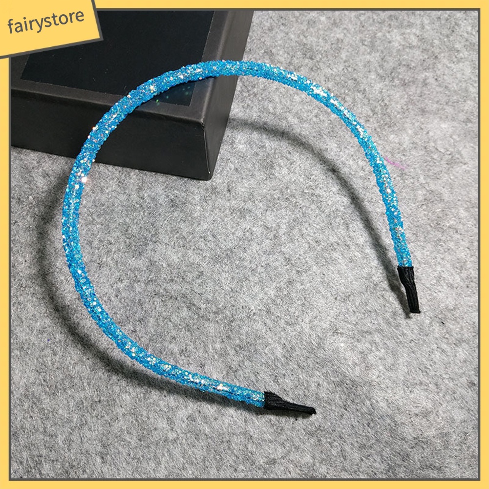 Băng Đô Cài Tóc Đính Kim Sa Lấp Lánh Thời Trang Cho Nữ