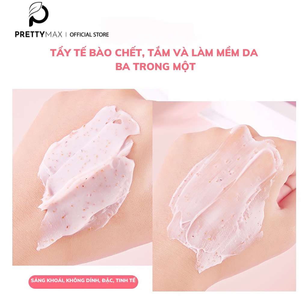 Tẩy Da Chết Toàn Thân Heyxi Đào Peach Clear Body Scrub Moisturizing Nourishing 200G TDC01