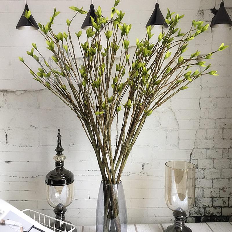 Artificial Tree Branch Indoor Display Garden Fake Plastic Simulation Dry Vine Green Leaf DIY Outdoor Decoration
