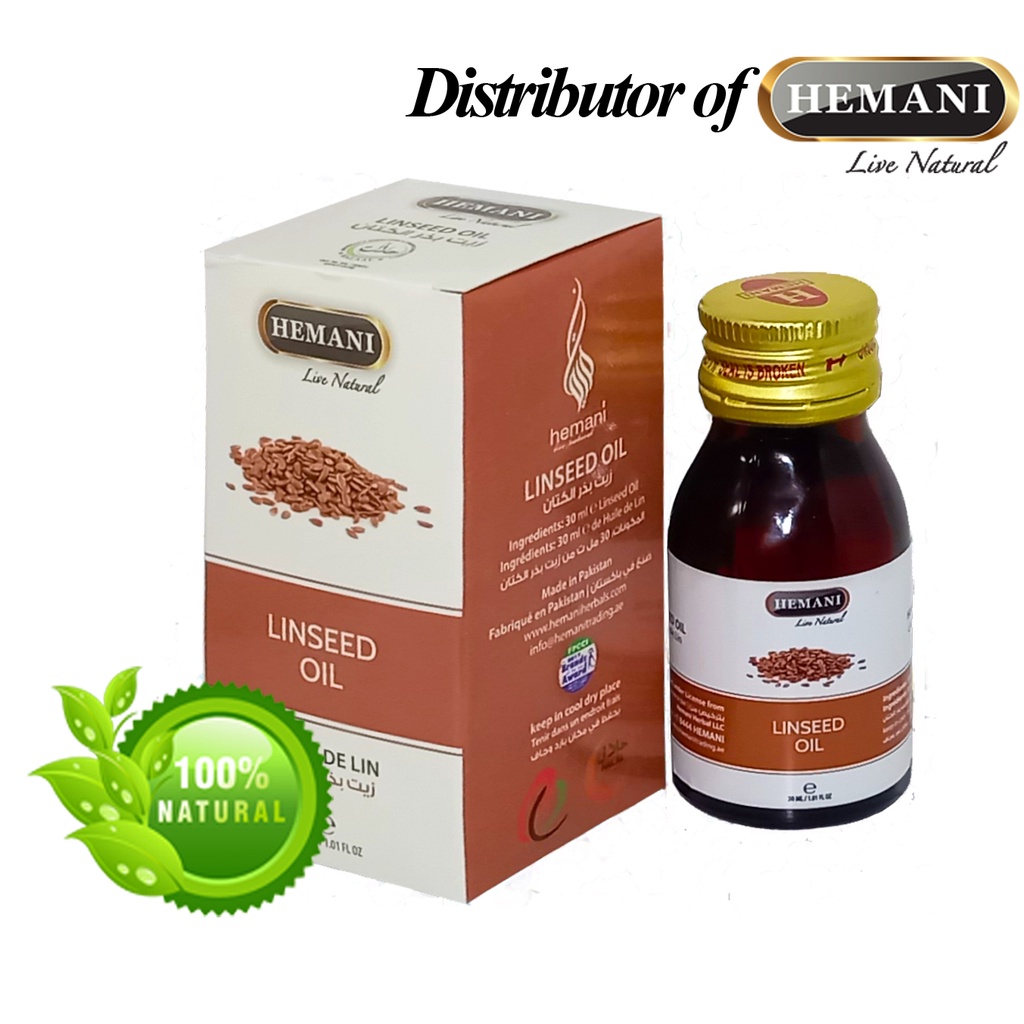 Dầu hạt lanh Hemani Linseed (Flaxseed) Oil 30 ml