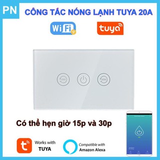 Công Tắc Wifi Bình Nóng Lạnh 20A Hẹn Giờ Tắt Tuya