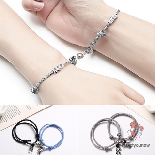 Vòng tay mặt hình phi hành gia phong cách Hàn Quốc xinh xắn cho cặp đôi
