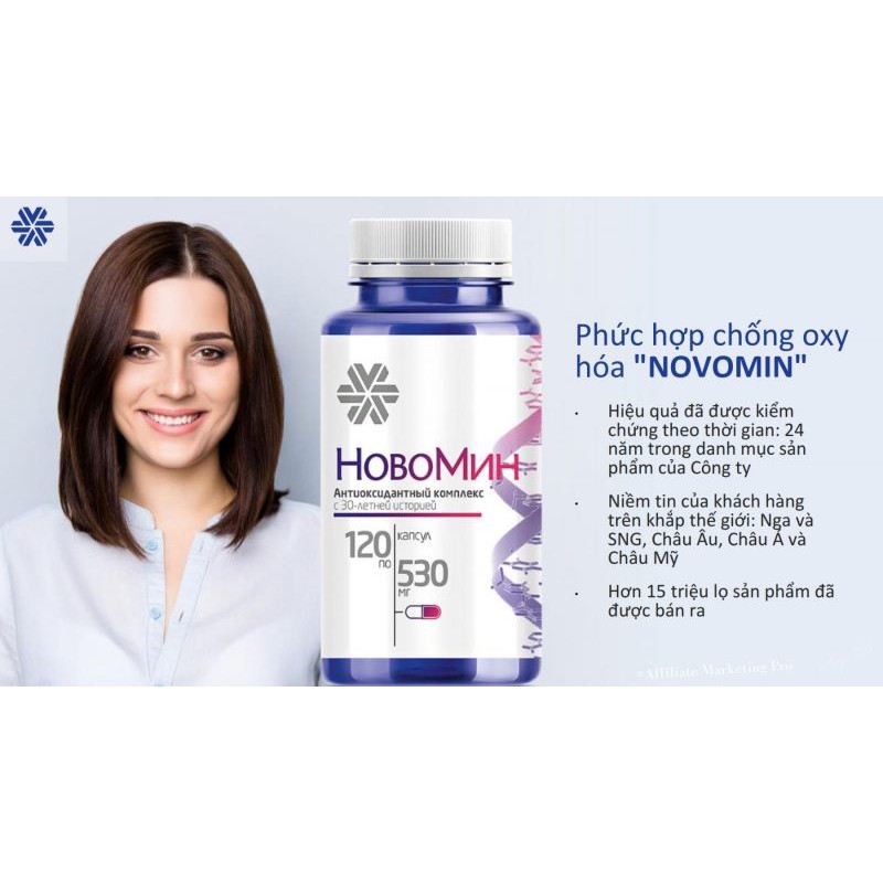 Novomin Formula 4 Siberian Health ☘ FREE SHIP ☘ chống oxi hóa, Hàng chính hãng, Date mới