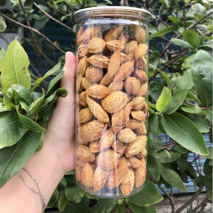Hạnh Nhân Rang Bơ Siêu Ngon Lon 350.Gram