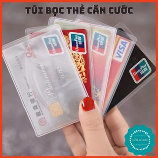 Túi bọc thẻ căn cước công dân ATM ngân hàng giấy phép lái xe học sinh sinh viên 1 mặt trong và 1 mặt nhám.