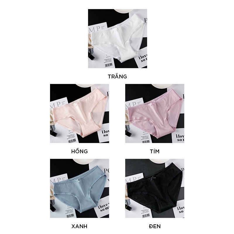 Quần lót nữ trơn thun lạnh bóng cao cấp siêu mỏng giá rẻ QL26 | BigBuy360 - bigbuy360.vn