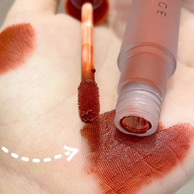 [Hàng mới về] Son kem lì Herorange thiết kế vỏ trong suốt thời trang