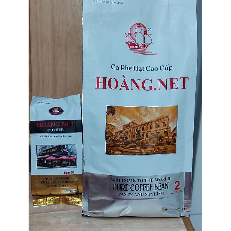 1kg Cà Phê Sữa Hạt Rang Xây Số 2[ Thơm Ngon, Đâm Đà] Nguyên Chất 100%-Công ty Hoang Net Coffee