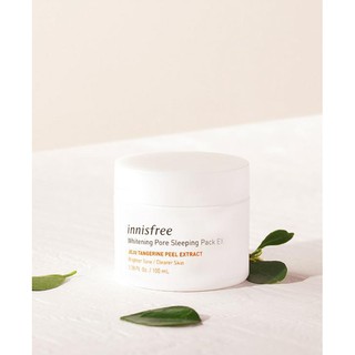 Mặt Nạ Ngủ Làm Trắng Da Và Se Khít Lỗ Chân Lông Innisfree Whitening Pore Sleeping Pack EX