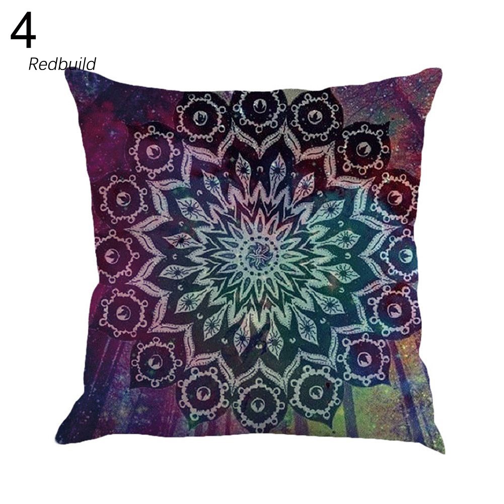 Bohemian Style Square Throw Pillow Protector Case Cushion Cover Bedding Articles