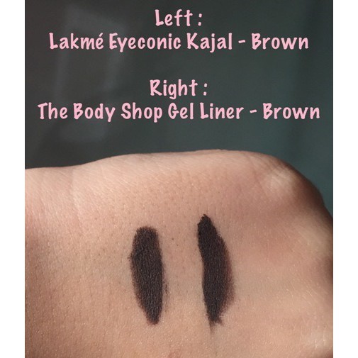 Kẻ mắt và mày dạng gel THE BODY SHOP Smoky 2-In-1 Gel Eyeliner and Brow Definer