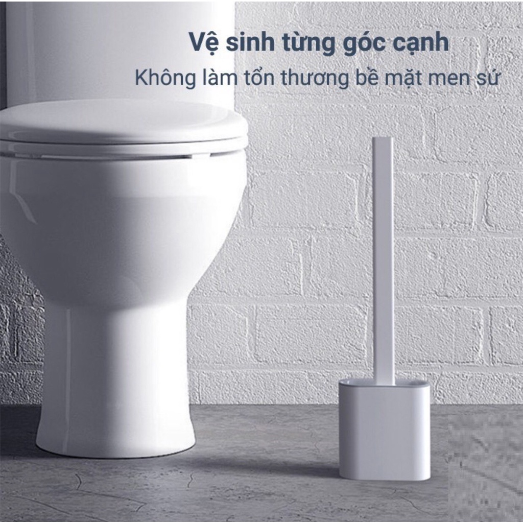 Cọ Bồn Cầu Silicon Có Ống Đựng * Sạch Sẽ, Vệ Sinh, Tiện Dụng *