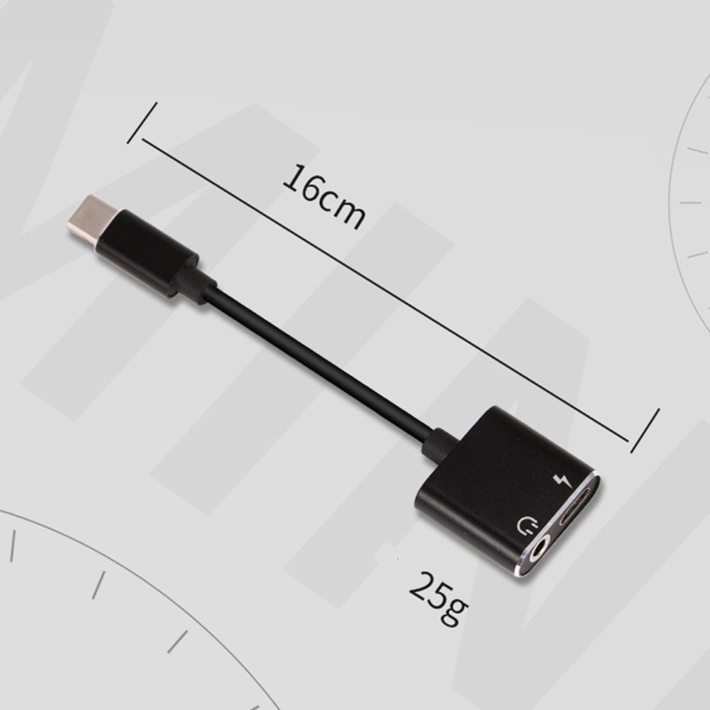 Cáp Chuyển Đổi Âm Thanh Type C Sang 3.5 mm 3.5mm 2 Trong 1 Cho Huawei Xiaomi