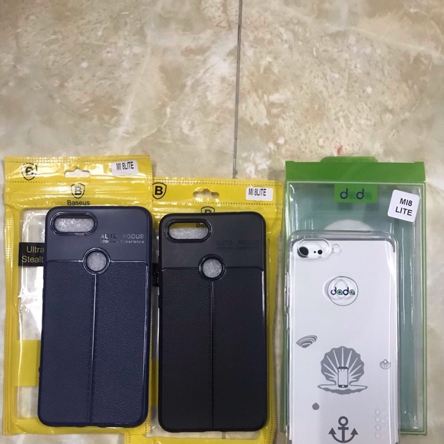 Ốp lưng xiaomi 8 lite dẻo trong, dẻo đen cao cấp