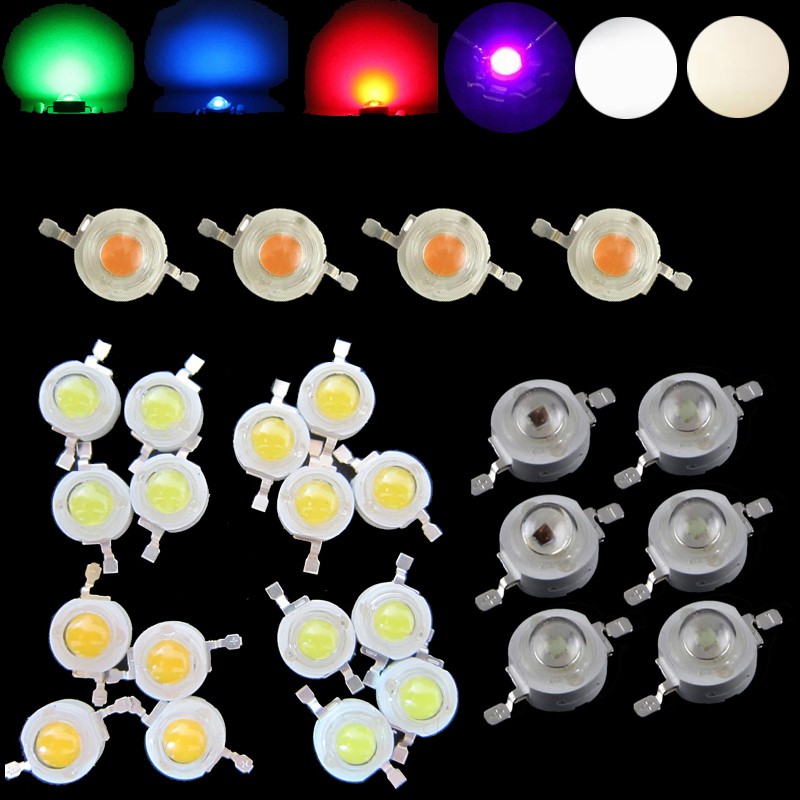 Set 10 đèn led đi ốt nhiều màu tùy chọn
