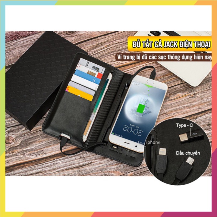 💯 VÍ TIỀN NAM ĐỨNG TÍCH HỢP SẠC KHÔNG DÂY WIFIC - Euro Outlet