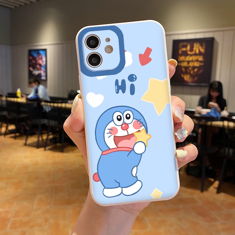 Ốp iphone vuông dẻo MÈO MÁY cute cho iphone 6splus/7/7plus/8/8plus/x/xr/xs/11/12/pro/max/plus/13promax tr382