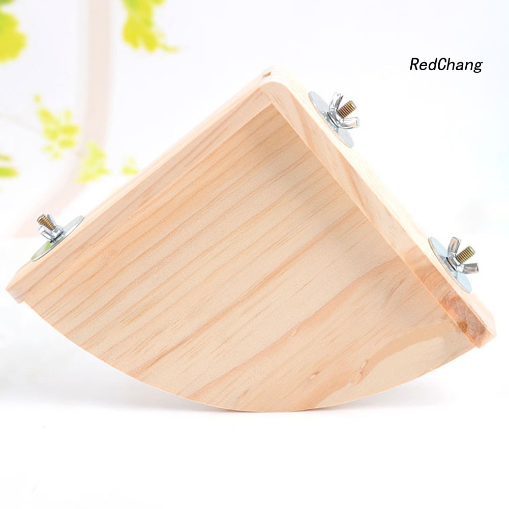 Kệ Gỗ Hình Quạt Diy Treo Chuồng Nuôi Chuột Hamster Leo Trèo