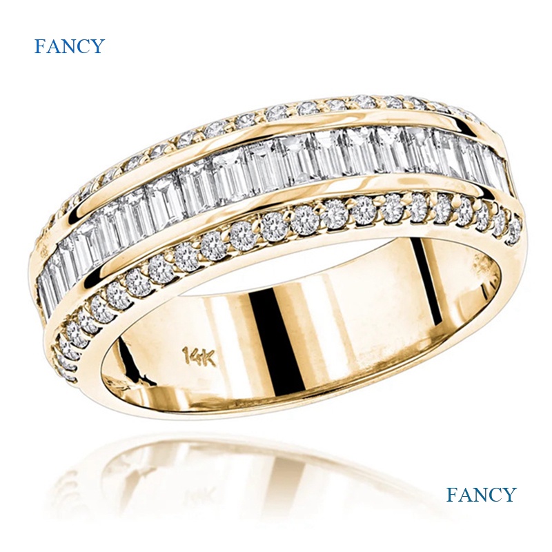 Nhẫn Đính Hôn Mạ Vàng 18K Đính Đá Sang Trọng
