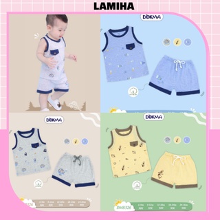 Bộ quần áo ba lỗ Dokma cộc tay mùa hè cho bé trai sale DMB326