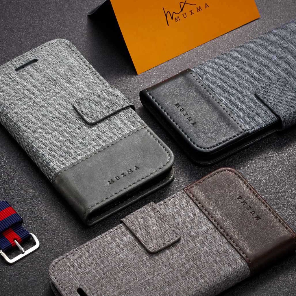 Samsung Galaxy Note 20 S20 Note20 Ultra 5G Plus A21s A31 A11 M31 M21 Card Slot Phone Case Canvas PU Leather Wallet Flip Cover Stand Casing | BigBuy360 - bigbuy360.vn