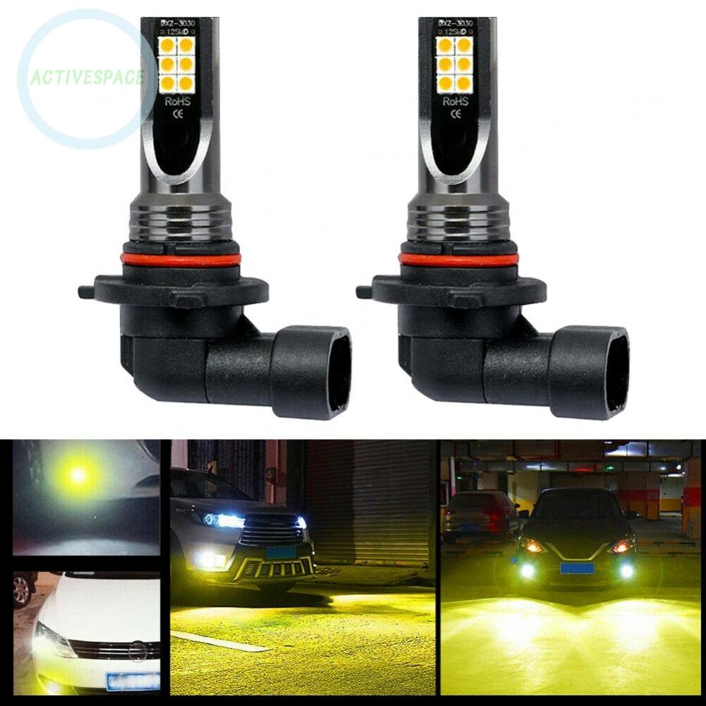 Bộ 2 bóng đèn LED 20000LM đuôi 3000K Turn 3030 LED 360 9006 DC 9-32V chất lượng cao