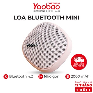 Loa Bluetooth mini Yoobao M1 - Dung lượng 2000mAh - Công suất 3W - Hàng chính hãng - Bảo hành 12 tháng 1 đổi 1