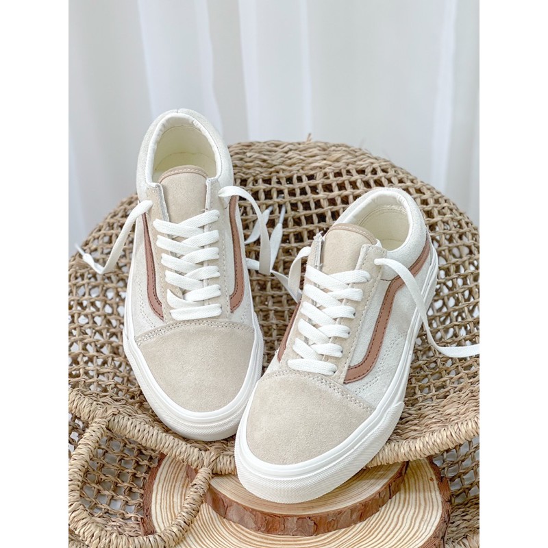 [𝗖𝗛𝗜́𝗡𝗛 𝗛𝗔̃𝗡𝗚] giày Vans old skool camel