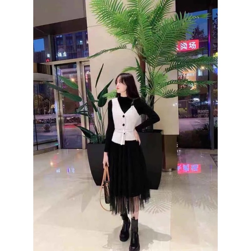 Gile dạ + váy ren xinh xinh hàng QCCC