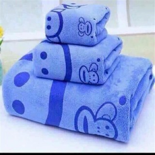 [Trợ giá] SET 3 KHĂN TẮM KIBA KHỔ 1M (Kho Tiện Ích KimPham96)
