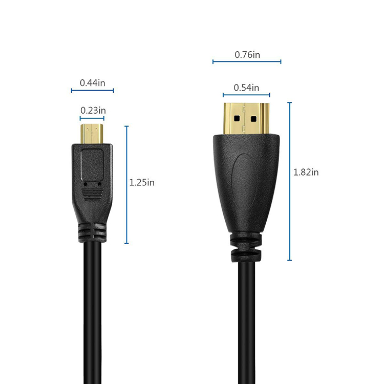 Cáp Chuyển Đổi Microhdmi Sang Hdmi Hd Mềm Mại