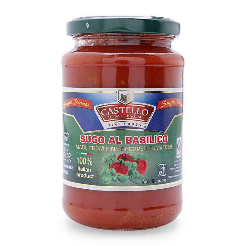 Sốt mì Ý Basil Castello lọ 350g