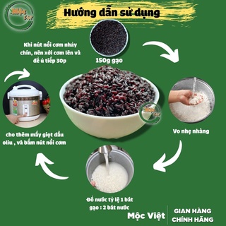 Gạo lứt giảm câm combo 1kg gạo lứt đen + 1kg gạo lứt tam sắc chính hãng - ảnh sản phẩm 6