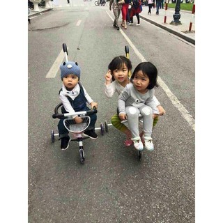 xe đẩy 3 bánh gấp gọn