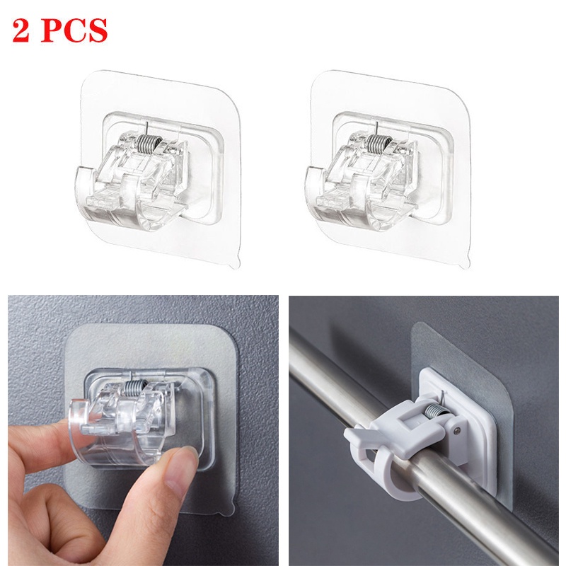 Bộ 2 giá đỡ treo rèm cửa đa năng có thể điều chỉnh