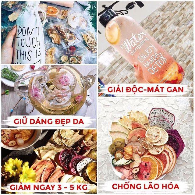 Gói detox dùng thử khổ qua, thanh long, cam, bưởi, quýt, chanh ROBIMART giảm cân đẹp da