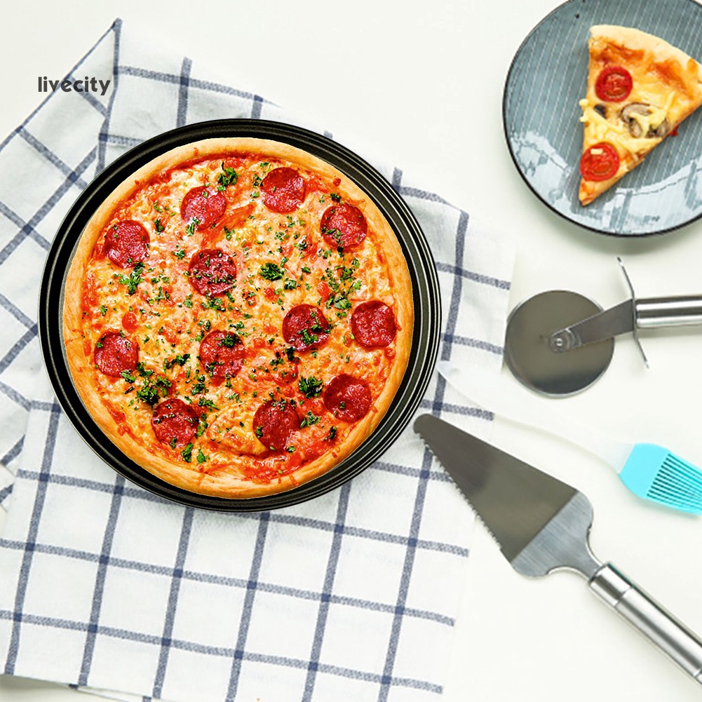 Khay Lưới Nướng Bánh Pizza Bằng Thép Carbon Chống Dính
